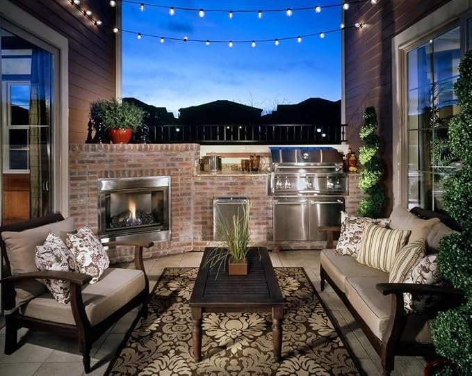 Lampat String Lights, LED 50 Lights Bulb 50Ft G40 Globe String Lights with Bulbs-UL Listd for Indoor/Outdoor Commercial Decor