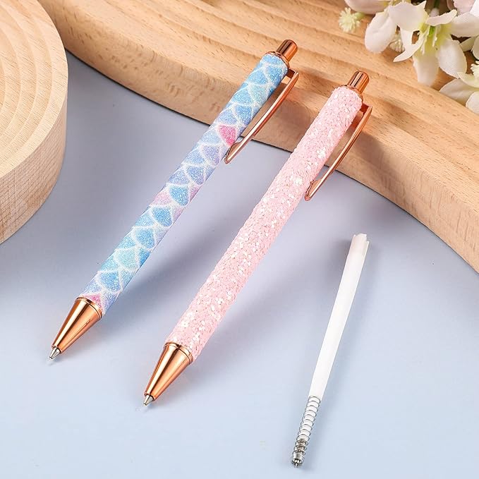 Epakh Weeding Pen, 2 Pieces Metal Vinyl Air Release Tool for DIY Crafts, Retractable Fine Point Writing Instrument