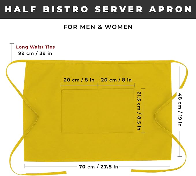 Chef Works Unisex Half Bistro Server Apron