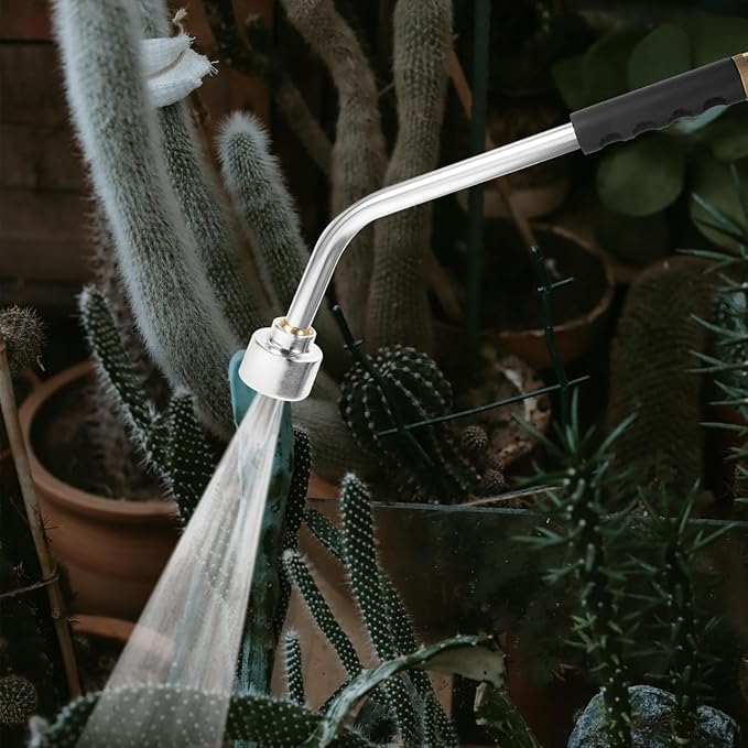 DOITOOL Gardening Watering Wand 16.7 Inch Metal Spray Gun with Ergonomic Handle for Lawn Irrigation Flower Watering and Garden Hose Attachment