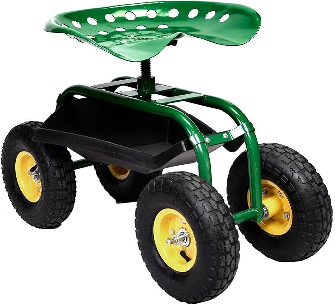 Rolling Work Seat with Tool Tray from TNM