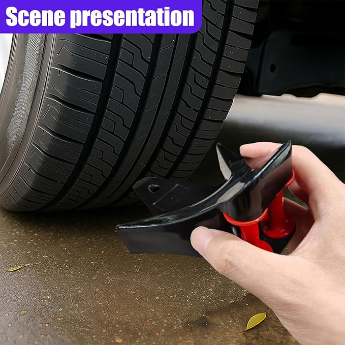 YoRise 4PCS Car Hose Guide, Non-Slip Plastic Automotive Hose Roller Tool for Wheel Washing, Preventing Hoses Stucking and Snagging Under Tires, Car Wash Supplies for Most Cars (Black)