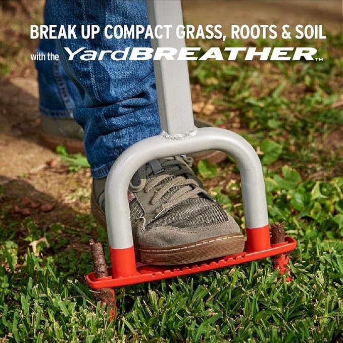 Corona LG 3604 YardBREATHER Manual Core Lawn Aerator, Red