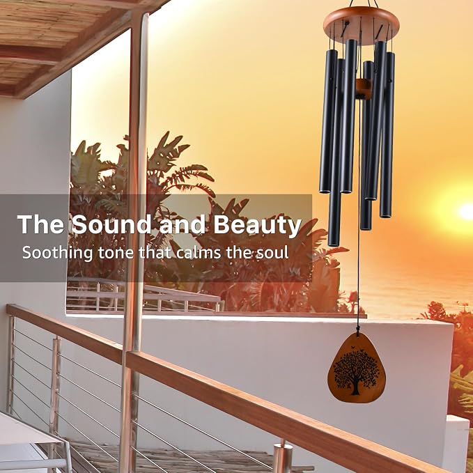 AMBOBE Memorial Gifts for Loss of Husband, 32" Wind Chimes for Loss of Husband Sympathy Gift, Grief/Bereavement Gifts for Loss of Husband, Windchimes in Memory of Husband