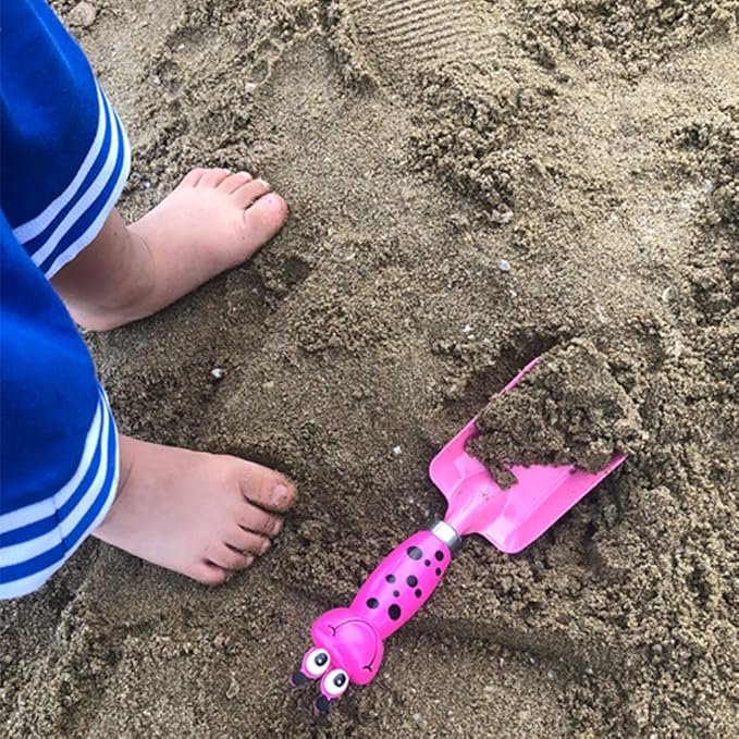 Kids Gardening Tools Gloves Set: 3 Cute Shovel Spade for Kid Garden Work with 2 Toddler Gloves for Teen Boy Girls