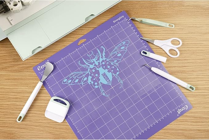 Ecraft Vinyl Weeding Tool Set: Vinyl Weeding Craft Basic kit 5 Pieces Including Tweezers & Spatula & Weeders & Scraper & Scissor for cricut/Silhouettes/Cameos/Weeding Vinyl/Splicing
