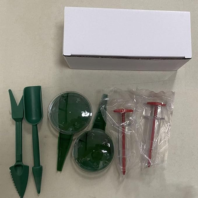 Mini Seed Spreader, Small Garden Tools, Mini Hand Seed Spreader,Small Seed Planter Tool, Manual Seedlings Dibber and Widger Set for Tiny Seeds