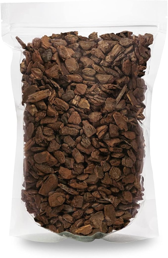 GARDENERA New Zealand Pinus Radiata Bark - Organic Hand Mixed New Zealand Orchiata Pine Bark for Orchids - Medium Chips 9-12mm - 4 Quart Bag
