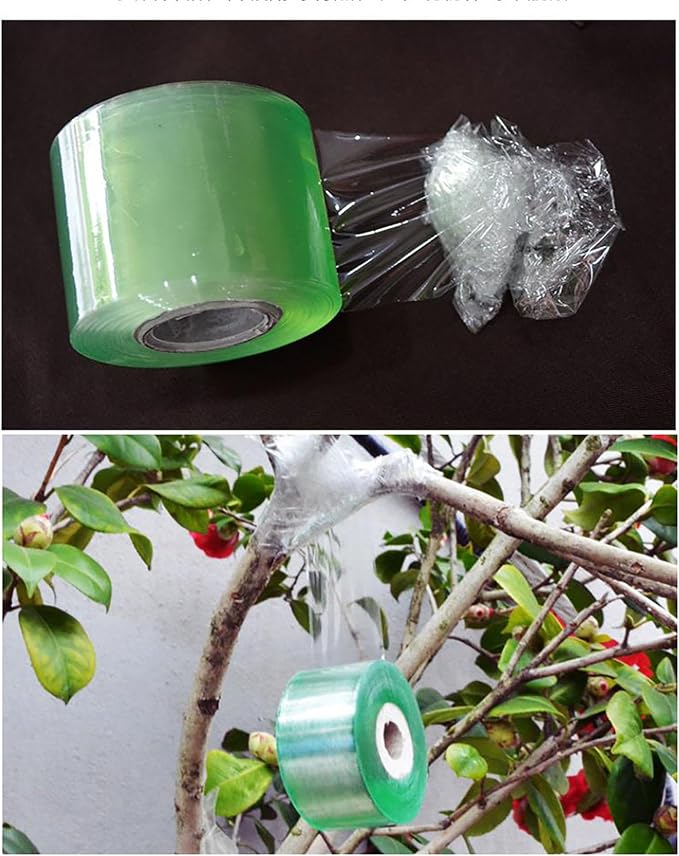 1.2inch Grafting Tape for Floral Fruit Trees Stretchable Garden Grafting Tape Plants Repair Tapes Poly Budding Tape Seedling Graft (3 color-3pack)