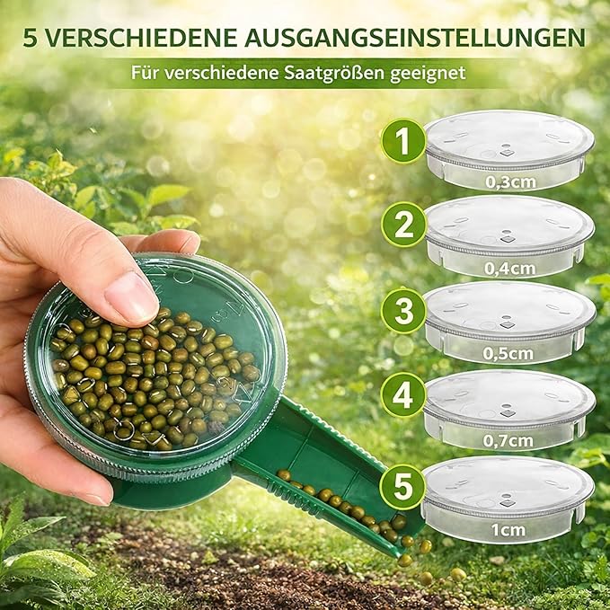 Professional Garden Dibber, Multifunctional Soil Spacer for Planting Seeds, Seed Spacing Tool, 12-Hole Seed Planter Tool, Portable Gardening Tools, Suitable for Vegetables & Flowers (2PCS)