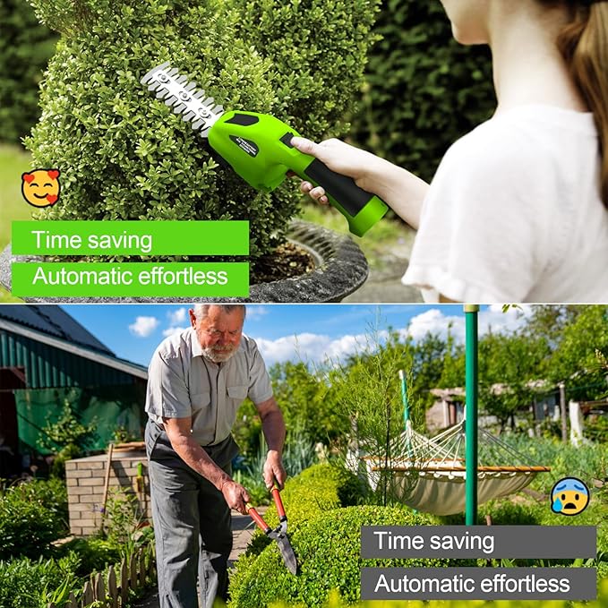 Electric Weed Wacker Cordless with Wheel, 4 in 1 Weed Eater Battery Powered Brush Cutter String Trimmer Edger, 4000mAh Stringless Weed Trimmer Lightweight Grass Trimmer Mower
