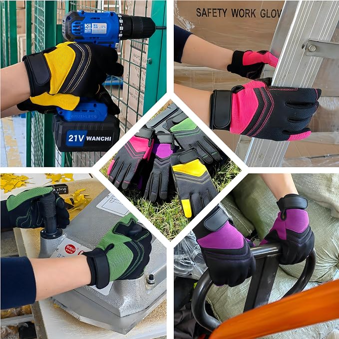 Gardening Gloves,Women Yard Work Garden Glove,Gifts | Thorn Proof,Puncture Resistant,Touchscreen,Gift,Leather,Spandex