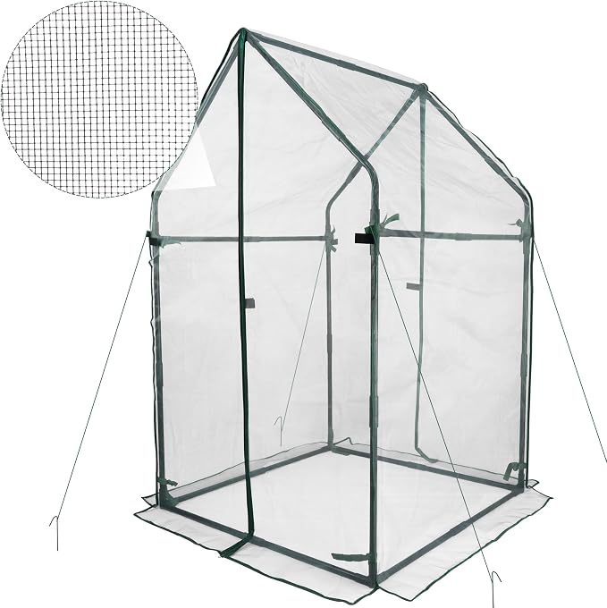 Gardzen Replacement Mesh Cover for Mini Greenhouse 36.2"(L) x36.2(W) x59.5(H), SH