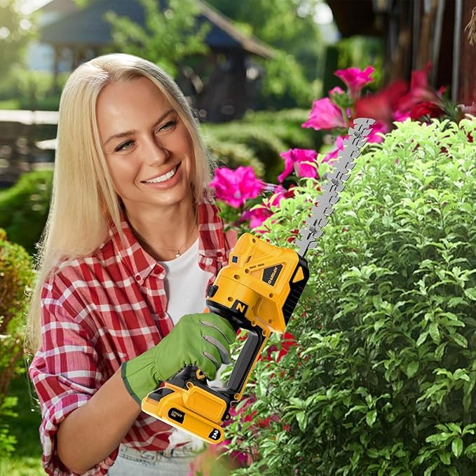 Cordless Hedge Trimmer for Dewalt 20V MAX Battery (No Battery) - Electric Hedge Trimmer Cordless Grass Trimmer, Bush Trimmer & Grass Shears for Yard,Brushless Motor,Powerful & Lightweight