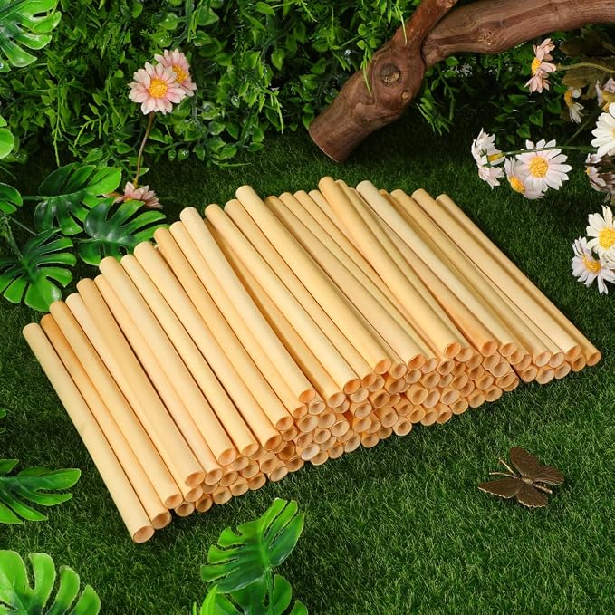 300Pcs Mason Bee Tubes 6 Inch Bee Pollinator Tubes for Beekeeping Supplies Outdoor House Replacement Nesting Tubes for Honey Bees