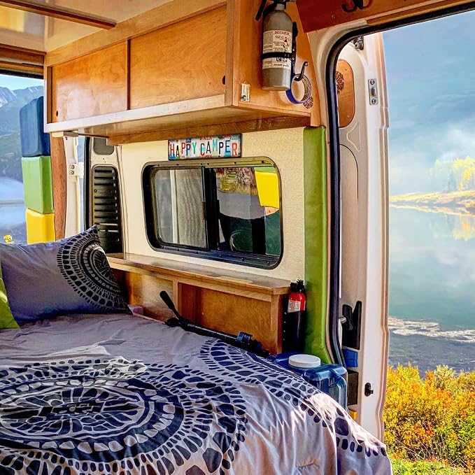 Camping Essentials Gear RV Accessories for Inside Camper Decor Must Haves Funny Stuff Cool Gifts for Men Travel Trailers Bedroom Wall Art