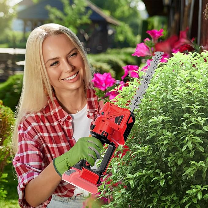 Cordless Hedge Trimmer for Milwaukee 18V Battery (No Battery) - Electric Hedge Trimmer Cordless Grass Trimmer, Bush Trimmer & Grass Shears for Yard,Brushless Motor,Powerful & Lightweight