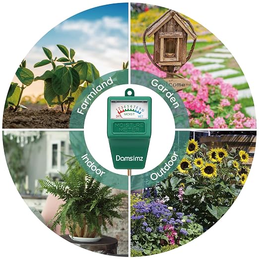 Soil Moisture Meter, Plant Moisture Meter, Plant Water Meter Hydrometer for Plants Care, Gardening, Farming, Indoor and Outdoor Plants, No Battery Needed