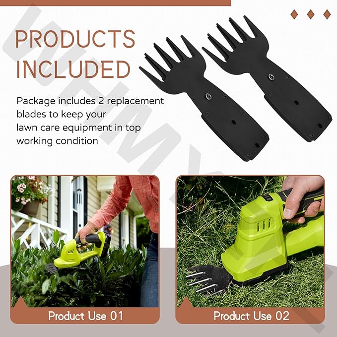 2 Pack 302348001 Hedge Trimmer Grass Shear Blade Assembly Compatible with Homelite Ryobi P2900 P2900VNM P2906VNM