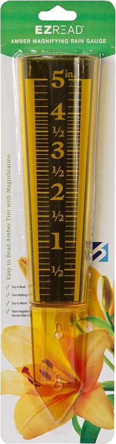 Headwind 100518375 Consumer Products 820-0600 EZREAD Amber Magnifying Rain Gauge