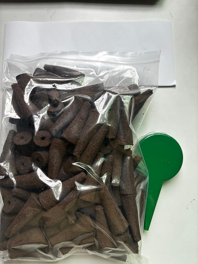 Hydroponic Grow Sponges Kit - 200pcs Seed Starter Pods Replacement, 100pcs Grow Sponges, 100pcs Labels, 1 Seeder - Compatible with Aerogarden & Other Brands - Indoor Hydroponics Growing System