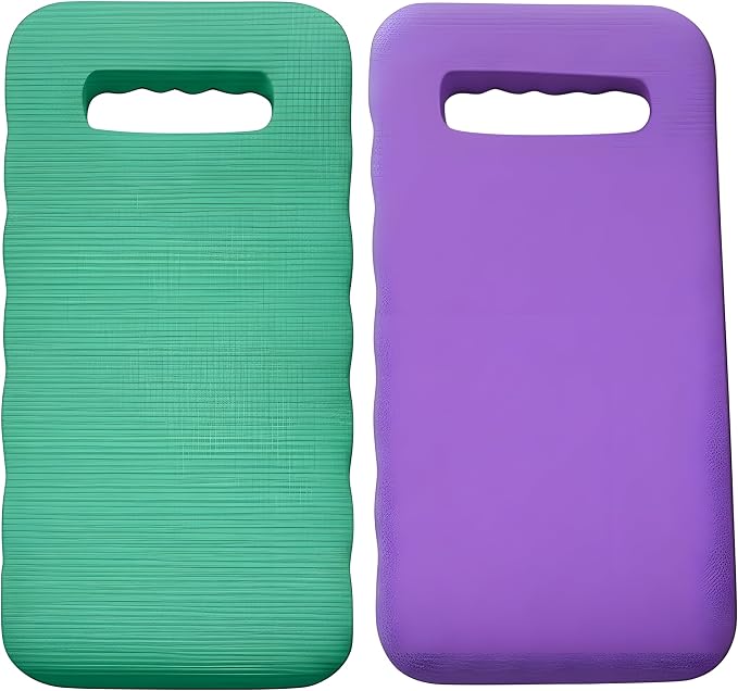 Bexter Foam Garden Kneeling Pads (2-Pack) – Thick, Lightweight Cushion for Gardening, Cleaning, Exercise – 15.75'' x 7'' x 0.68'' – Assorted Colors: Blue, Pink, Yellow, Green