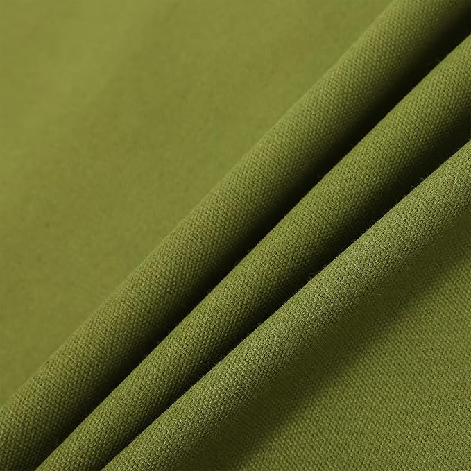 AFUN Chef Aprons for Women Men with Oversized Pockets, 12-Ounce Cotton Canvas Cross Back Water Repellent Apron (Army Green)