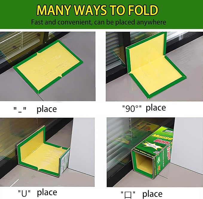 Ezoon 36 Pack Large Mouse Glue Traps with Enhanced Stickiness, Sticky Rat Traps, Sticky Snake Trap, Mouse Traps Sticky Pad Board for House Indoor Outdoor, Easy to Set, Extra Large (8.3" x 12")