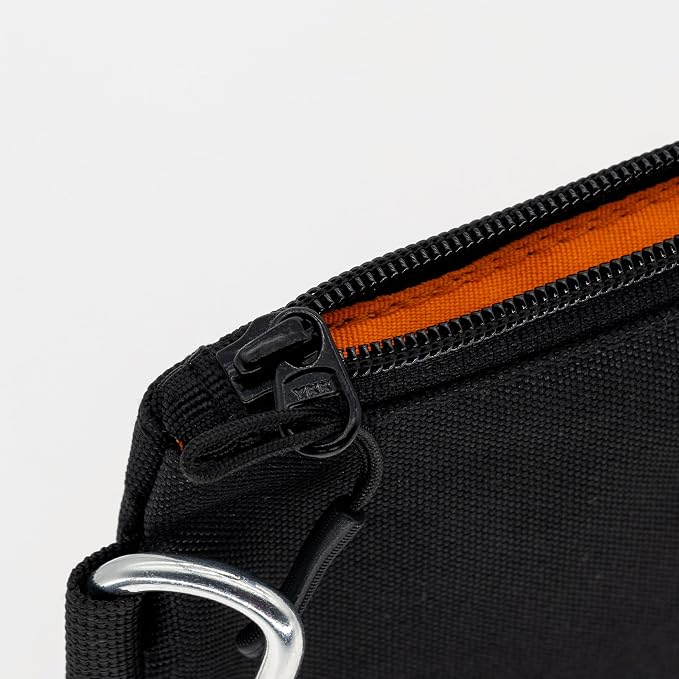 COREFLEX Premium Tool Pouch Zipper Bag, Small Tool Bag, Multipurpose Storage pouch, Heavy duty Flat Bottom Tool bag with YKK Zipper (6 pack Large 12inch Black)