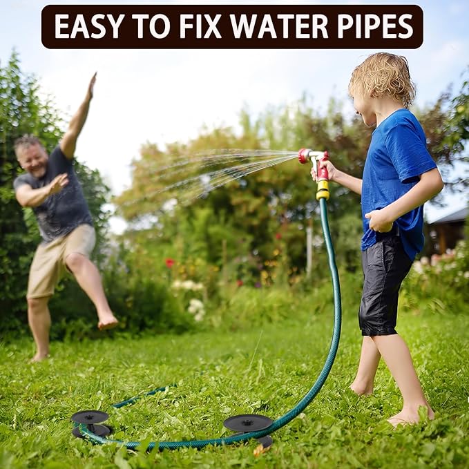6 PCS Garden Hose Guide Spike,Hose Guide Stake Heavy Duty Pure Metal Hose Roller Guide,Keep Flowering Hose Out of Flower Beds,Rustproof Coated Garden Hose Stake for Yard,Lawn Hose Roller Support