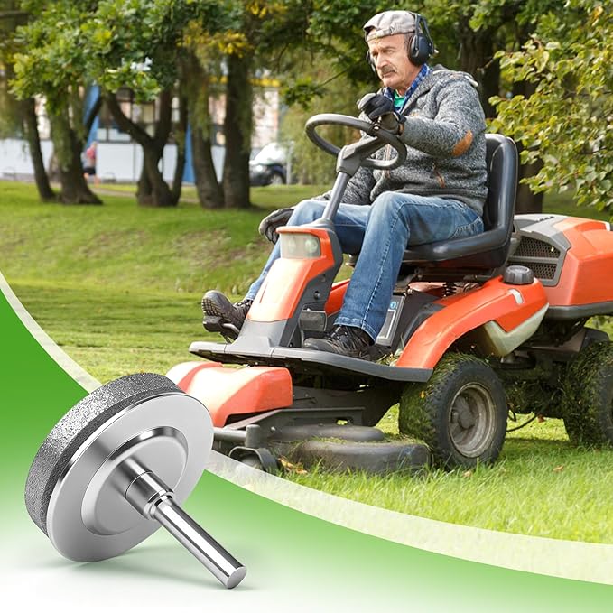 Lawn Mower Blade Sharpener For Electric Hand Drills, Upgraded Version Metal Construction With 120 Grit Wheel, Suitable For Maintaining Lawn Mower And Garden Implement for blades