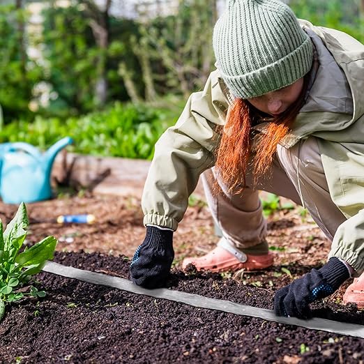 1" x 110 Yards Seed Belt Water Soluble Florist Planting Belt Dissolves Quickly in Water Gardening Tools for Planting Vegetables Seeds Carrot Collards Lettuce Onion Radish Flower Zucchini