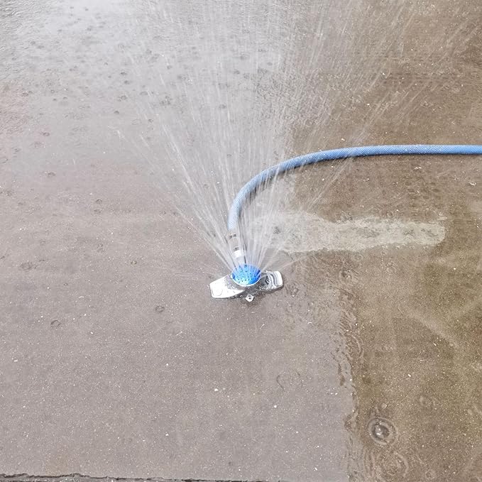 360 Degree Metal Spot Sprinkler,Small Sprinkler Garden for Small Areas Lawn Sprinklers for Yard Circle Pattern with Gentle Water Flow Garden Watering (2, Blue)