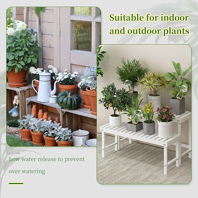 3 Pcs Plant Watering Globes Mushroom Shaped Self Watering Tool for Indoor & Outdoor Plants Automatic Watering Planter Insert 10.6 oz Bulbs with Slow Release Control Water Dripper for Plants