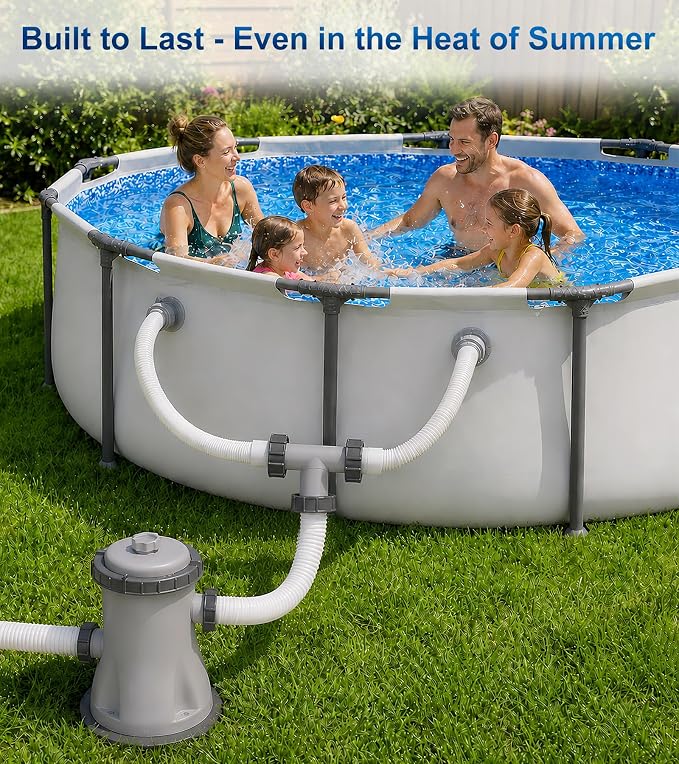 Pool Hose Connector for Leak-Proof Dual Seal and Stable Water Flow, 1.5" to 1.5" T-Joint Pool Hose Adapter for Pool Parts and Accessories Replacement, Easy No-Tool Install for Above Ground Pools