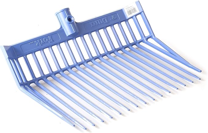 Little Giant® DuraFork Pitch Fork Replacement Head | Durable Polycarbonate Stable Fork Head with Angled Tines | Manure Fork | Made in USA (Pack of 1, Berry Blue)