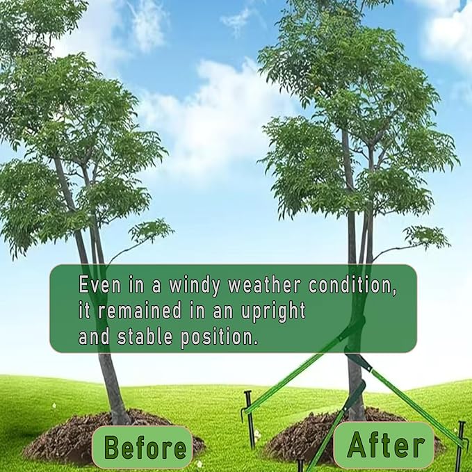 1 Roll 65.6 Feet Tree Tie for Plant Support Garden Strap 1 Inch Width Staking and Guying Material 1,800 Lbs Strength (Blue)