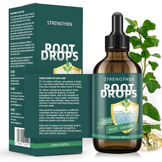 Liquid Rooting Hormone for Cuttings β Supports Fast Root Growth in Water, Soil & LECA | Plant Propagation Solution for Houseplants (4.06 oz)