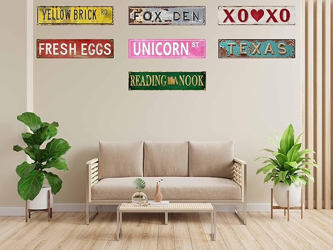 Vintage Fox Den Metal Tin Sign 4x16 in Art Wall Hanging Decorative Plaque Home Farmhouse Porch Bedroom Decor Ideal for Valentine's Day and Spring Gifts