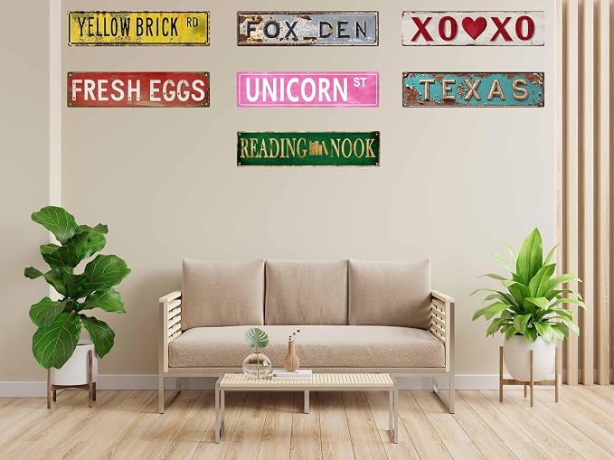 Rustic Texas Metal Tin Sign 4x16 in Vintage Wall Art with for Home Door Garden Man Cave Club and Farmhouse Decor