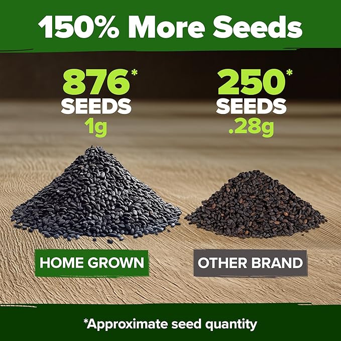 HOME GROWN 4-Pack Herb Seeds Bundle β 15 Culinary Herbs (4,500+), White Sage (646), Rosemary (300), Thai Basil (876) β Non-GMO, USA Heirloom Indoor Outdoor Garden Kit for Growing Fresh Herbs