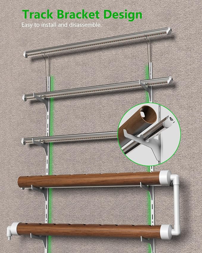 NFT Hydroponics Growing System,36 Pods Wall-Mounted Indoor Garden,Full Spectrum Grow Lights and Powerful Water Recycling System,Opaque PVC-U Hydroponic Pipes,Suitable for Leafy Greens
