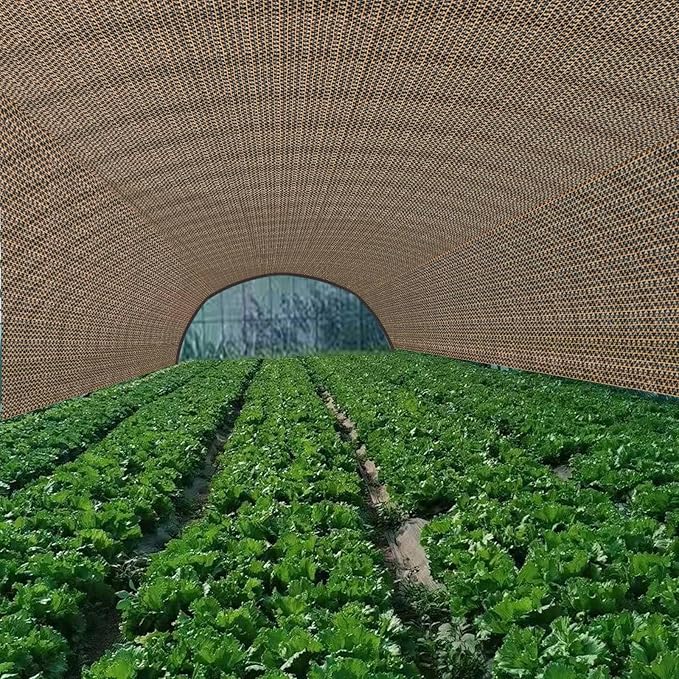 Shade Cloth,80% Sunblock Net with Metal Grommets and Reinforced Edges,Garden Sun Shade Netting,Used in Courtyards,Balconies,Carports,Greenhouse, Plants Growing,Chicken Coop Patios etc.24x24FT