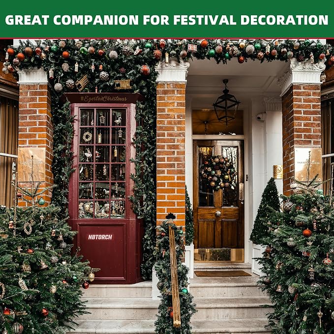 Garland Ties|Plant Ties|Adjustable Decoration Ties for Plant, Light, Stair, Banister, Tree &Wreaths|Durable &Easy to Use|50ft Roll Cut to Custom Length|Holiday Décor Hanger for DIY Decorating