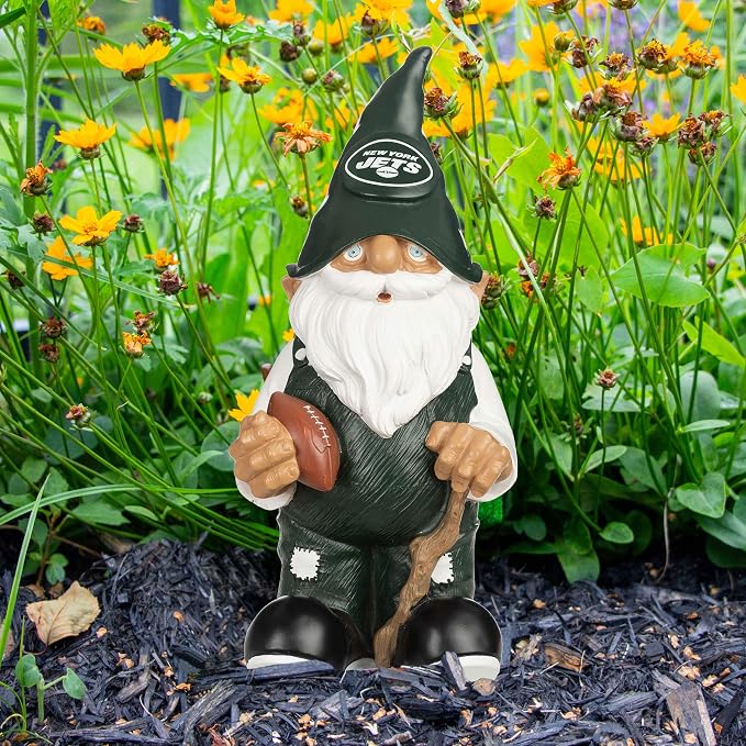 NFL Resin 11.5" Team Logo Outdoor Garden Statue Gnome