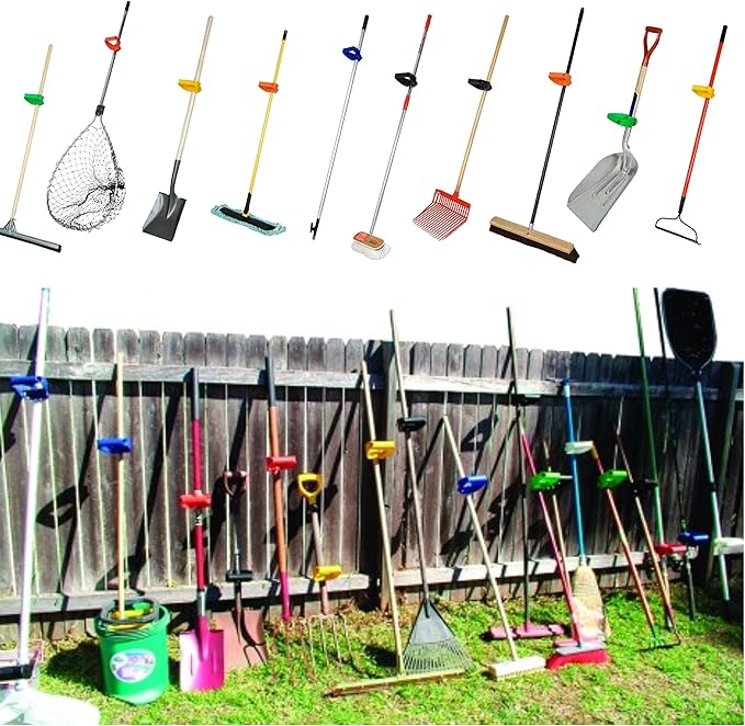 Back-Saving Tool Handle Attachment, EVR-Grip Upgrade, Labor-Saving Ergonomic Shovel Add-on Handle, Blue