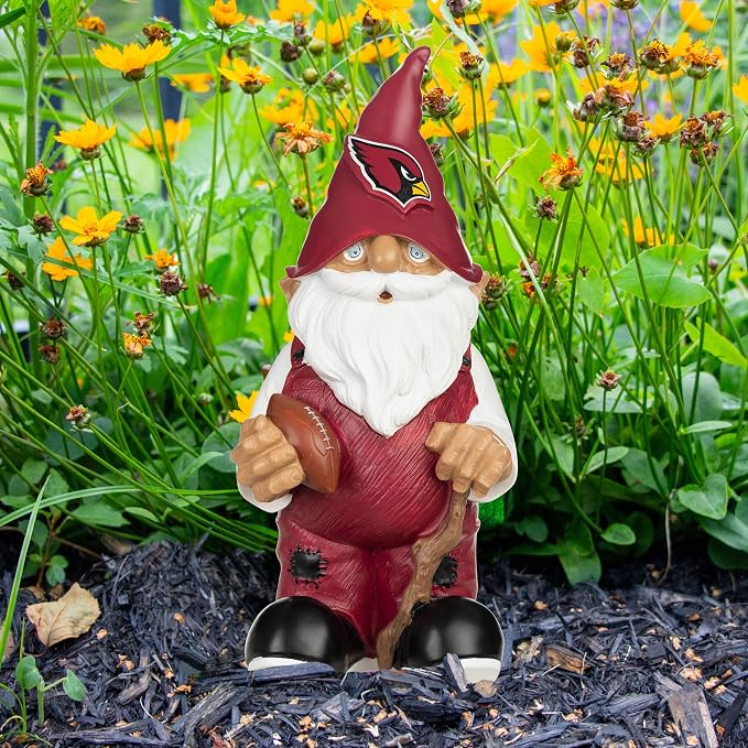NFL Resin 11.5" Team Logo Outdoor Garden Statue Gnome