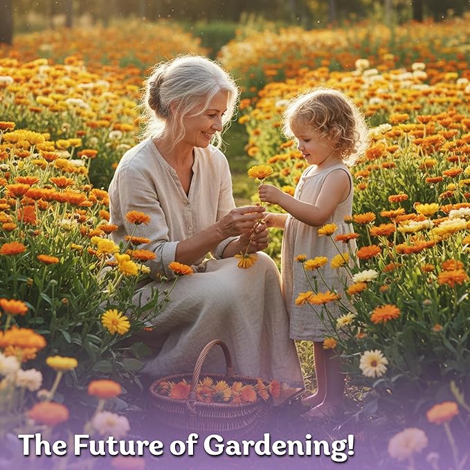 KVITER 1500 Mix Pacific Beauty Calendula Seeds (Calendula Officinalis) - Pot Marigold, Heirloom and Non GMO - Annual Flower Seeds in Seed Packets for Outdoor and Indoor Garden, Containers, Cut Flowers