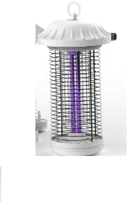 Buzbug LED Bug Zapper Indoor Outdoor, Up to 50000 Hrs Lifespan Lamp, Energy Saving & Dual Band Attraction, 5.6 ft Power Cord, High Voltage Mosquito Fly Zapper Trap Killer -MO008C (White)
