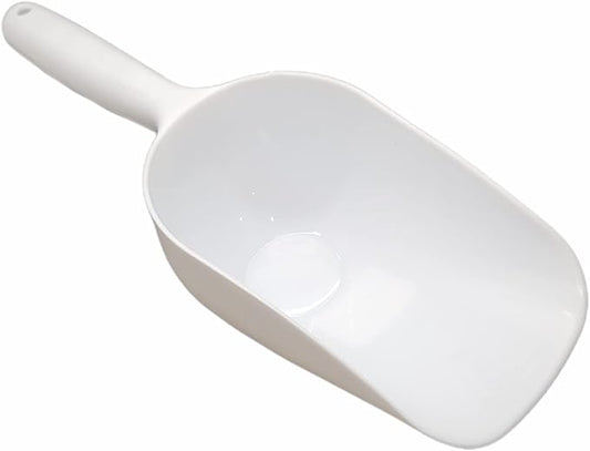 Handy Housewares Jumbo Plastic Scoop - 12" Large Food Scoop for Flour, Sugar, Cereal, Pet Food, Gardening (3 Pack)